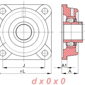 Zespół z oprawą żeliwną, temperatura do 200°C UCF212T20 SNR Promocja