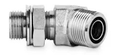 Zwrot pieniędzy Przyłączka kolankowa 45° z przeciwnakrętką 3/8” BSP-9/16” ORFS 405410