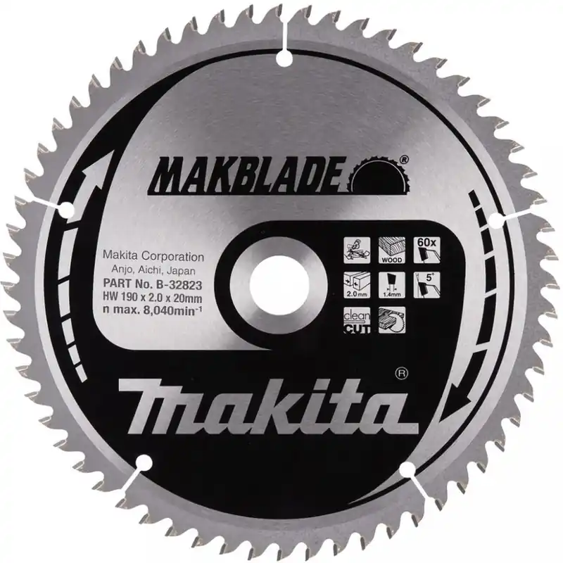 Szybka dostawa Makita B-32823 Tarcza pilarska do drewna MAKBLADE 190x2x20mm 60Z