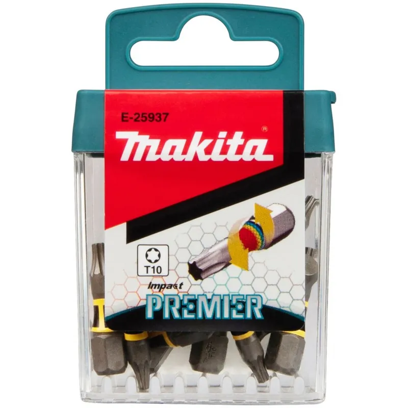 Ekspresowa dostawa Makita E-25937 Bit skrętny Impact Premier (C-form) T10 – 25 mm, 15 szt.