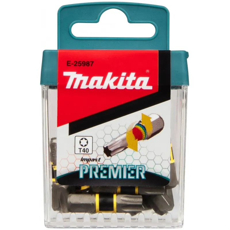 Makita E-25987 Bit skrętny Impact Premier (C-form) T40 – 25 mm, 15 szt. Kup teraz