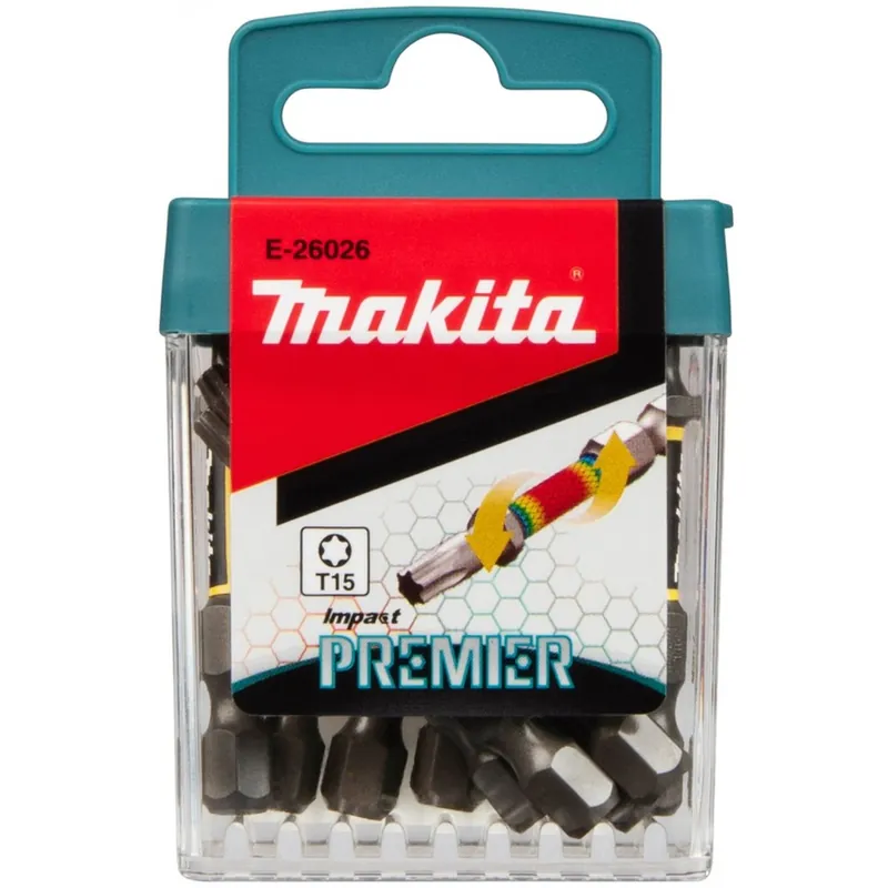 Makita E-26026 Bit skrętny Impact Premier (E-form) T15 – 50 mm, 10 szt. Cena promocyjna