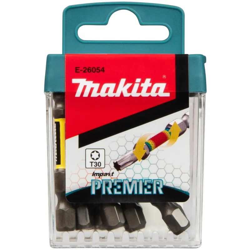 Bezpieczne zakupy Makita E-26054 Bit skrętny Impact Premier (E-form) T30 – 50 mm, 10 szt.