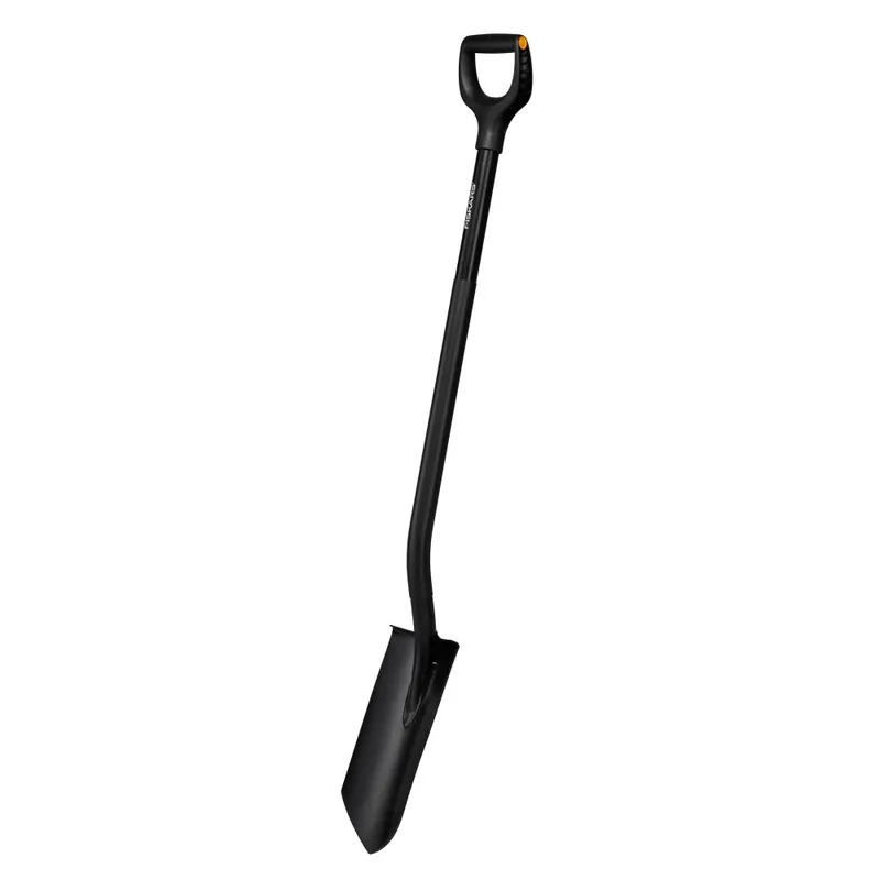 Cena promocyjna Fiskars Ergonomic Pro Ergonomiczna łopata drenarska, czarna 1066709