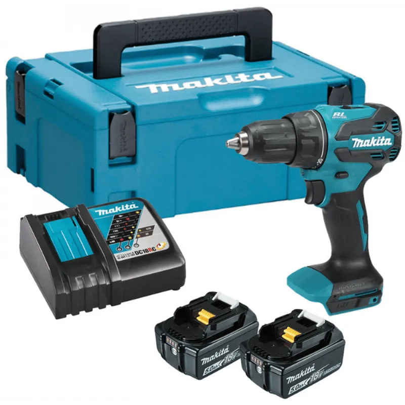 Makita DDF490RTJ Akumulatorowa wiertarko-wkrętarka Li-ion LXT, 18V (2x 5,0Ah) Makpac Kup online