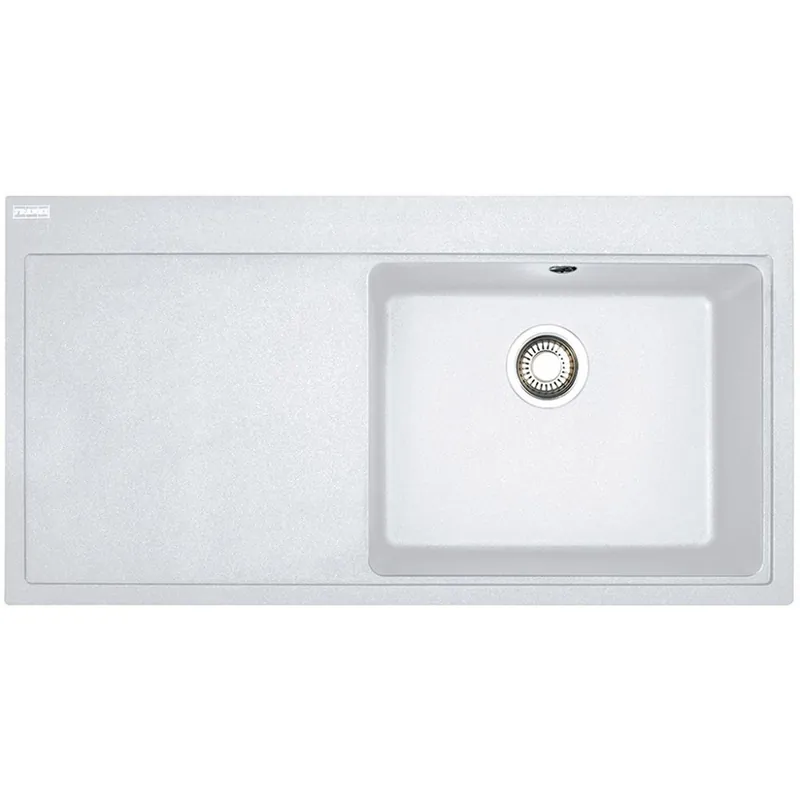 Do wyczerpania zapasów Franke Mythos MTG 611, zlewozmywak bialy polarny prawy 114.0158.631