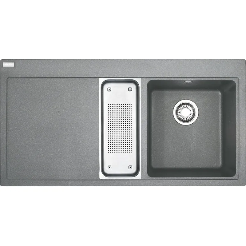 Cena promocyjna Franke Mythos MTG 651-100, zlewozmywak kamienny szary, prawy 114.0150.029