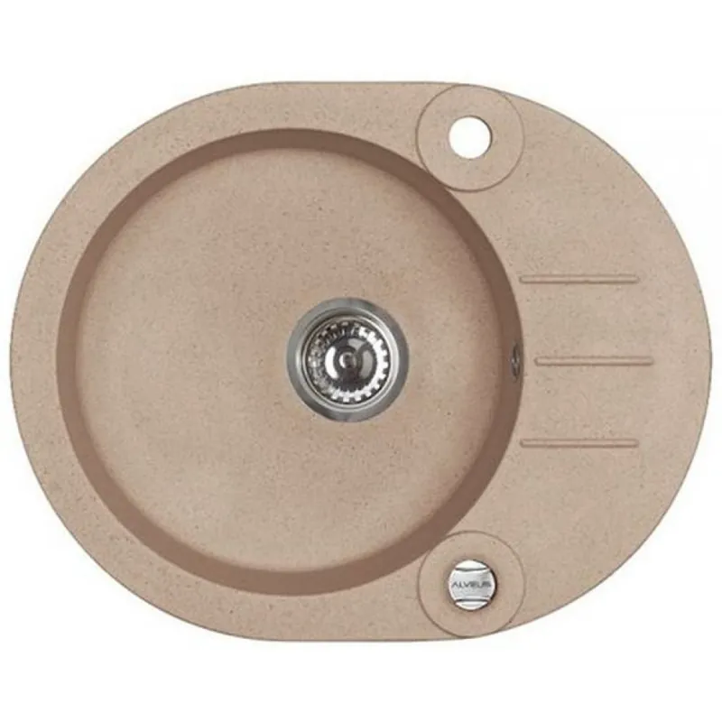 ALVEUS ROLL 40 Zlewozmywak granitowy, 595 x 475 mm, beżowy melanż 1090973 Ograniczona ilość