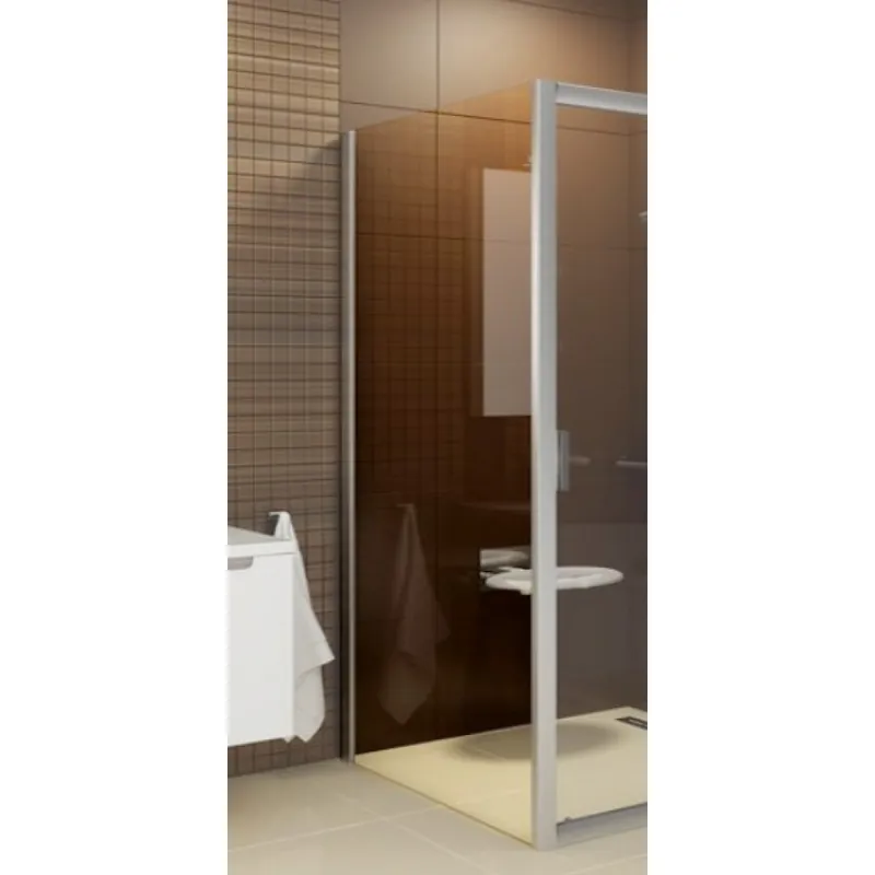 Bezpieczne zakupy RAVAK BLIX ścianka stała BLPS-90 satyna Transparent, 9BH70U00Z1