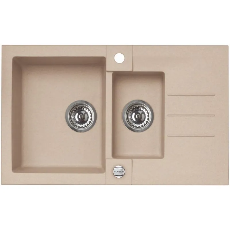Zamów dziś ALVEUS ROCK 70 Zlewozmywak granitowy, 780x480 mm, beżowy