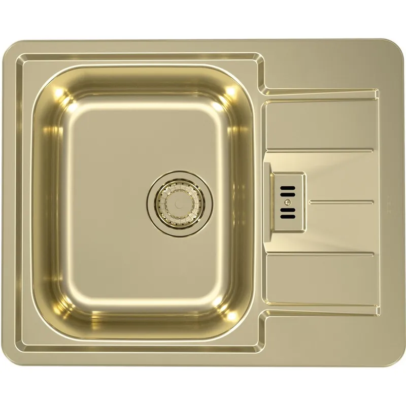 Wysoka jakość ALVEUS LINE 60 Monarch Zlewozmywak, 615 x 500 mm, złoto 1069001