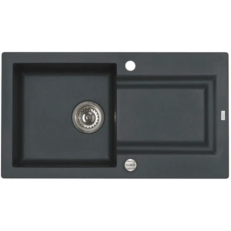 ALVEUS FALCON 30 Zlewozmywak granitowy, 780 x 435 mm, czarny Zniżka