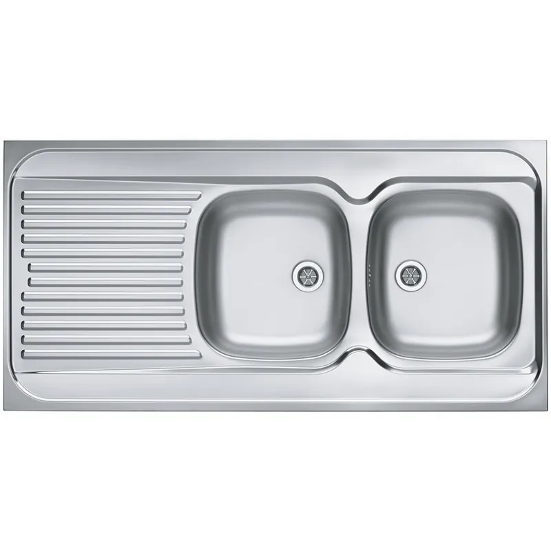 Popularny ALVEUS CLASSIC 100 Zlewozmywak stalowy, 1200 x 600 mm, prawy 1009085