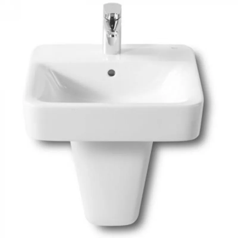 Oferta czasowa Roca Dama Senso Compacto i Square umywalka 45 x 44 cm, Maxi Clean A32751T00M