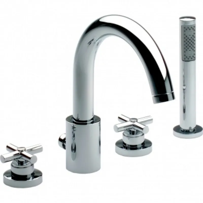 Oferta Roca Loft dwuuchwytowa bateria wannowo - natryskowa z zestawem natryskowym A5A0943C00