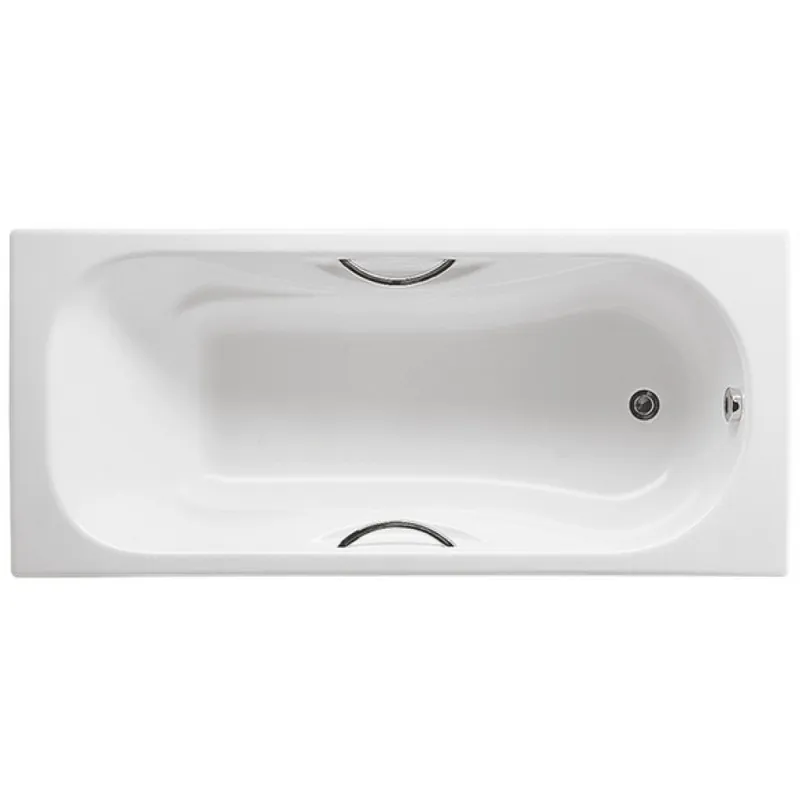 Szybka wysyłka Roca Malibu wanna żeliwna 150x75 cm, 165 l, uchwyty metalowe, antislip A231570001