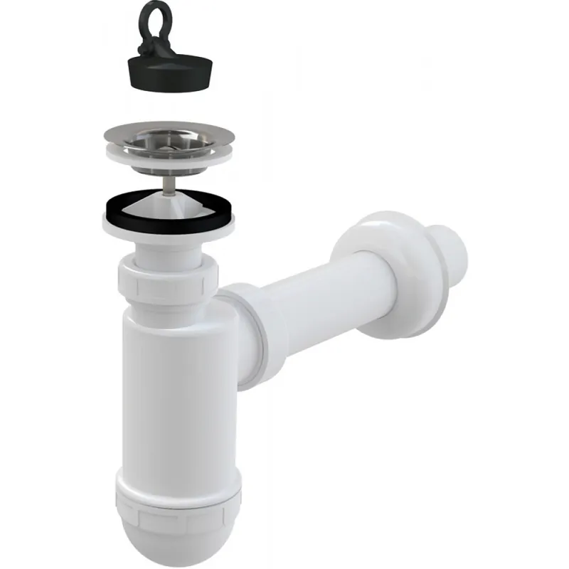 ALCA Plast Syfon umywalkowy o średnicy 40 z nierdzewnym sitkiem o średnicy 63 A41 Oferta