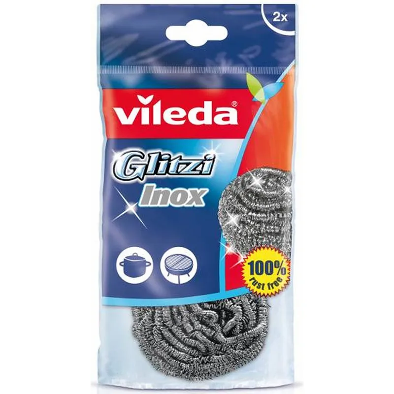 VILEDA Glitzi Spiral INOX Zmywak stalowy 2 szt. 101505 Bezpieczne zakupy