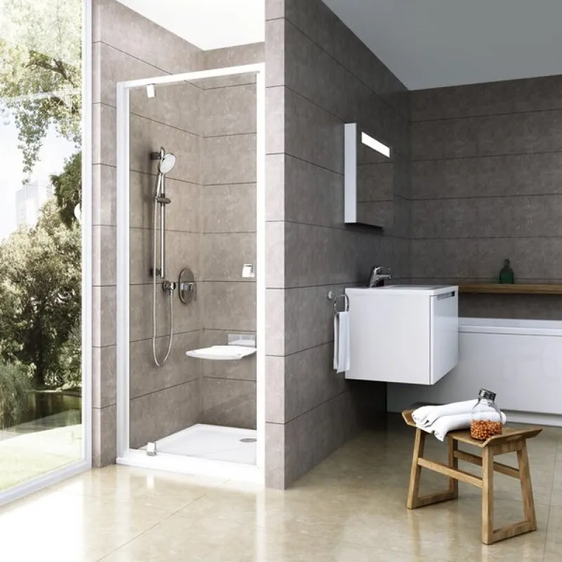 Wybór klientów RAVAK PIVOT PDOP1-90 Drzwi prysznicowe obrotowe satyna transparent 03G70U00Z1