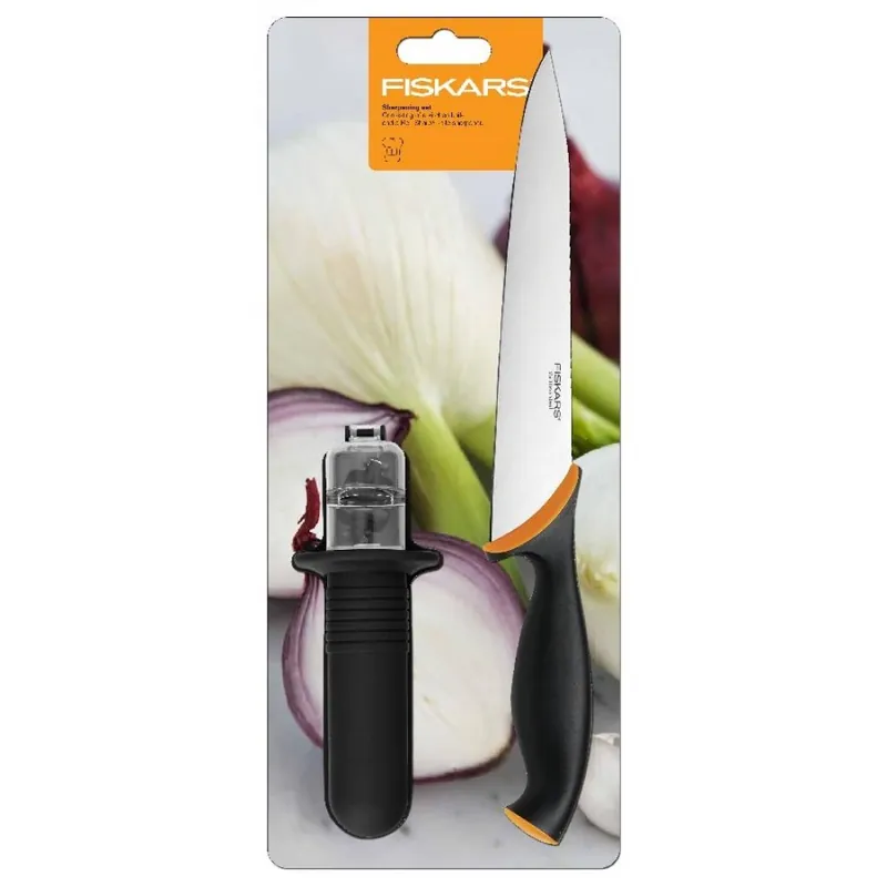 Zamów teraz Fiskars Functional Form Zestaw nóż plus ostrzałka 857195