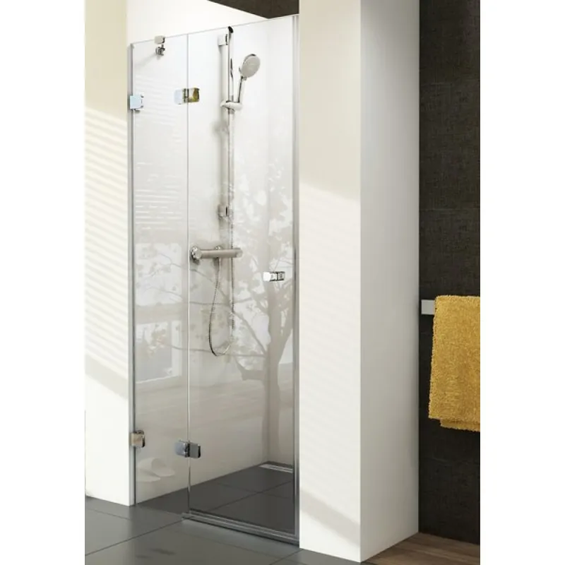 Wysoka jakość RAVAK BRILLIANT BSD2-90 A-L Drzwi prysznicowe 2-częściowe 0UL7AA00Z1