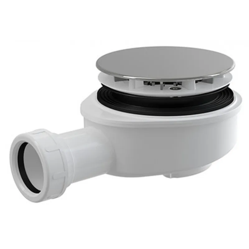 Roltechnik Syfon brodzikowy niski, chrom / plastik 8100034 Nowy